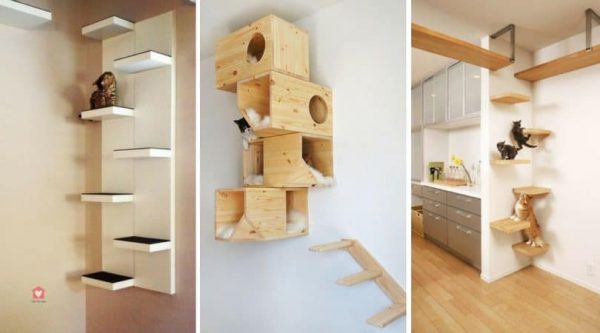 L’arbre à chat mural